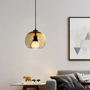 Pendant Light Cognac Glass Minimalist - SEKTOR | Modern Style