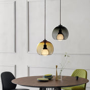 Pendant Light Cognac Glass Minimalist - SEKTOR | Modern Style