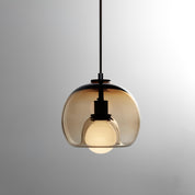 Pendant Light Cognac Glass Minimalist - SEKTOR | Modern Style