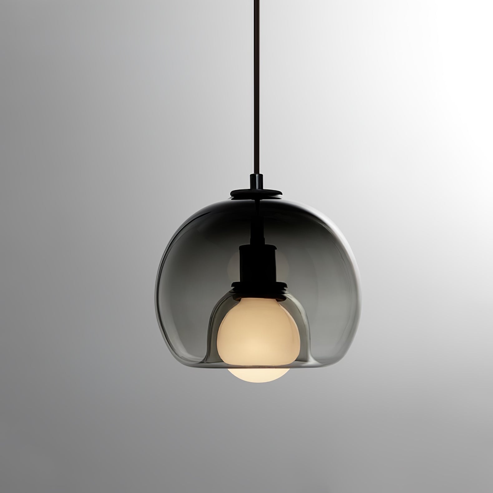 Pendant Light Cognac Glass Minimalist - SEKTOR | Modern Style