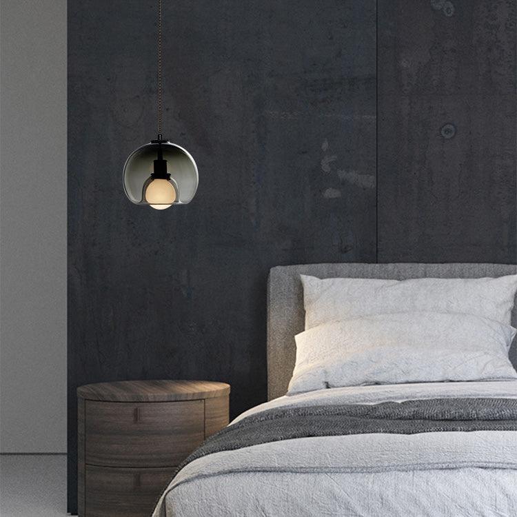 Pendant Light Cognac Glass Minimalist - SEKTOR | Modern Style