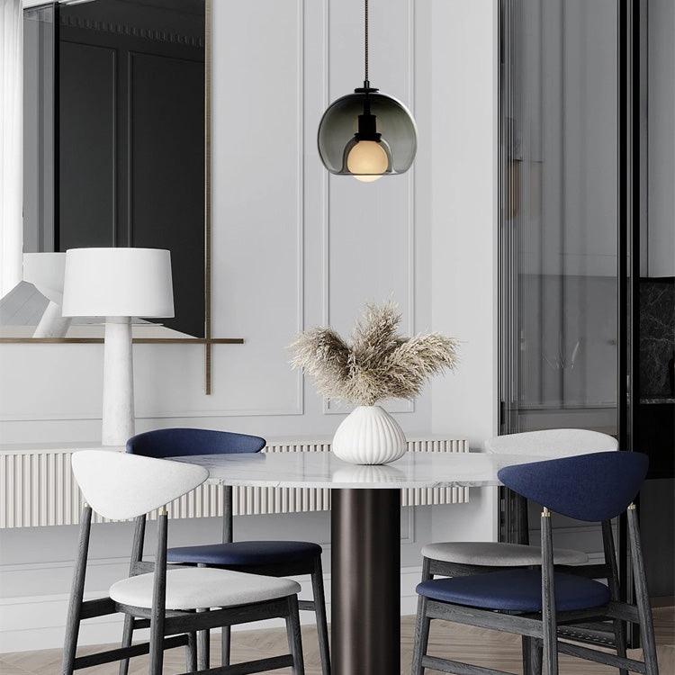 Pendant Light Cognac Glass Minimalist - SEKTOR | Modern Style