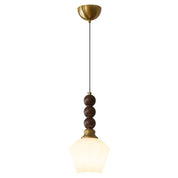 Pendant Light Dark Walnut Gold - SIGNUM | Elegant Style