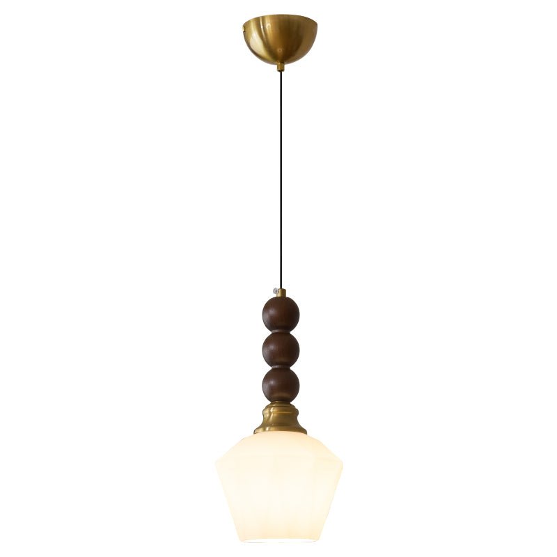 Pendant Light Dark Walnut Gold - SIGNUM | Elegant Style