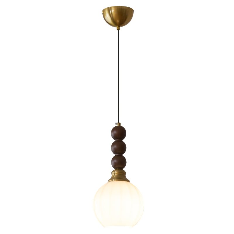 Pendant Light Dark Walnut Gold - SIGNUM | Elegant Style