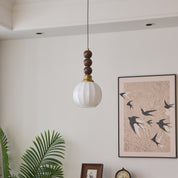Pendant Light Dark Walnut Gold - SIGNUM | Elegant Style
