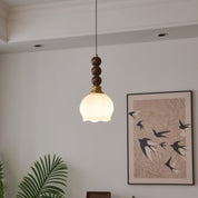 Pendant Light Dark Walnut Gold - SIGNUM | Elegant Style