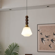 Pendant Light Dark Walnut Gold - SIGNUM | Elegant Style