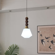 Pendant Light Dark Walnut Gold - SIGNUM | Elegant Style