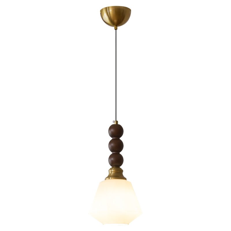 Pendant Light Dark Walnut Gold - SIGNUM | Elegant Style