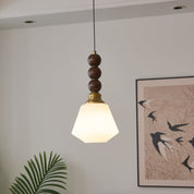 Pendant Light Dark Walnut Gold - SIGNUM | Elegant Style