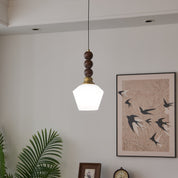 Pendant Light Dark Walnut Gold - SIGNUM | Elegant Style