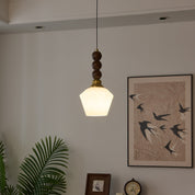 Pendant Light Dark Walnut Gold - SIGNUM | Elegant Style