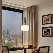 Pendant Light Dark Walnut Gold - SIGNUM | Elegant Style