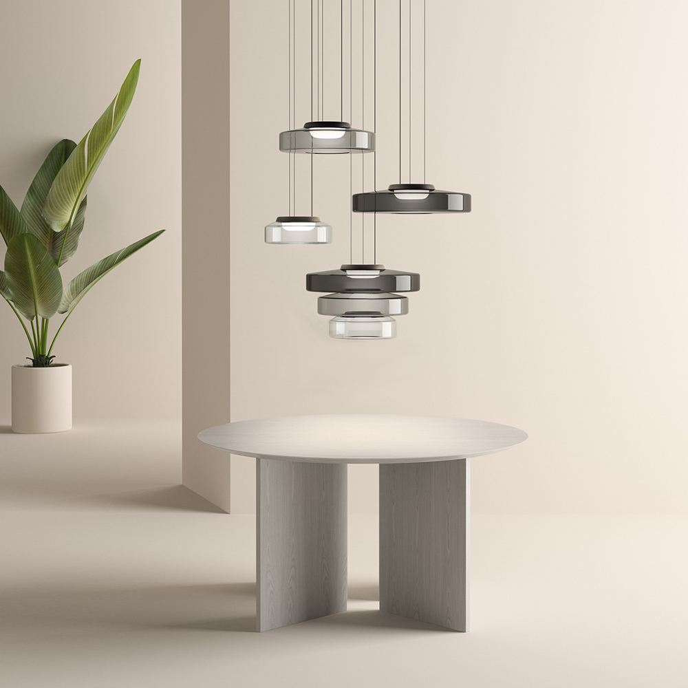 Pendant Light Smoke Grey Glass - TORSUS | Elegant Design