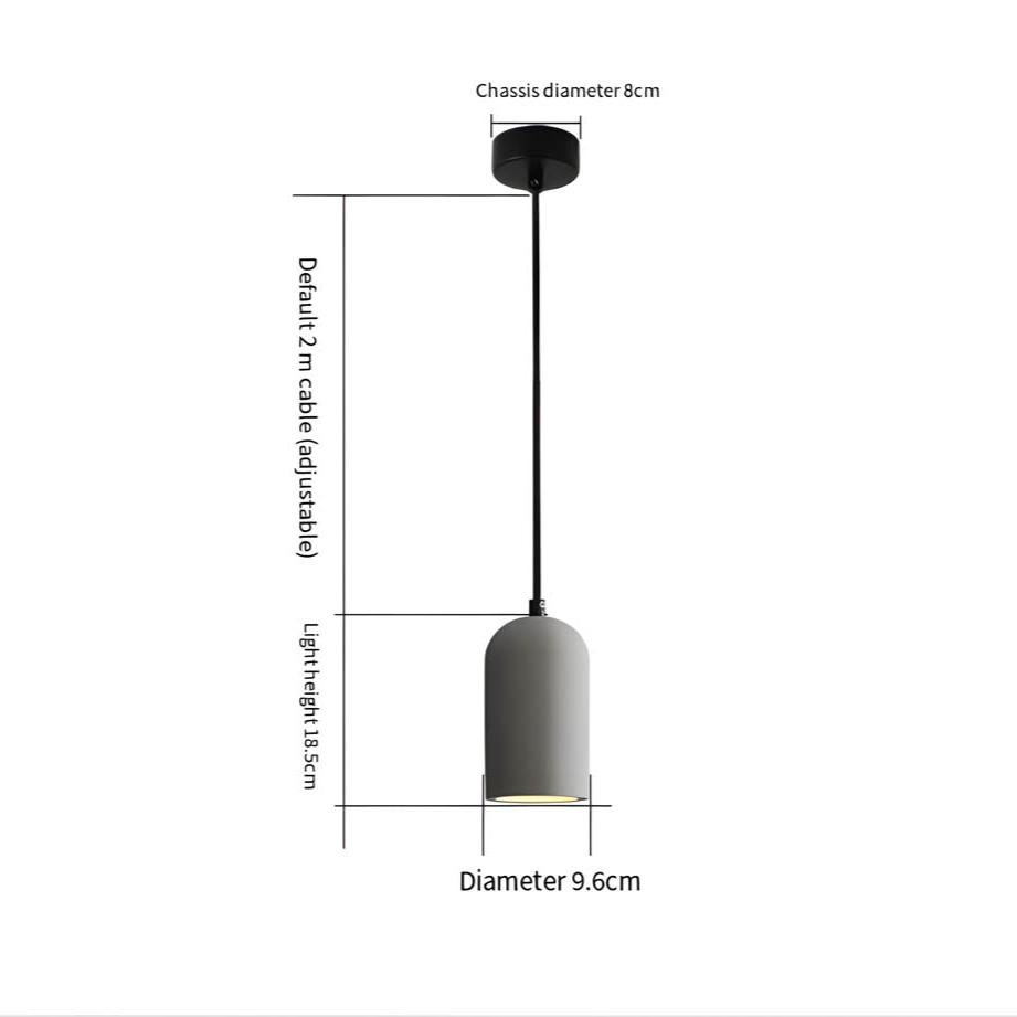 Pendant Light Concrete LED - STELLR | Urban Chic