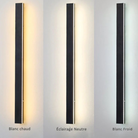 Edge Applique Murale Extérieur LED Étanche Minimaliste Métal Cour