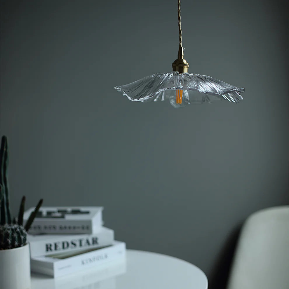 Carins Modern Flower Glass Hanging Pendant Light Dining Room