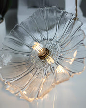 Pendant Light Flower Glass Copper - SONUSX | Elegant