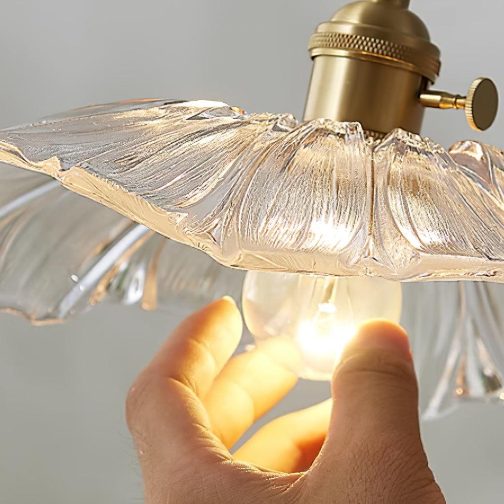 Pendant Light Flower Glass Copper - SONUSX | Elegant