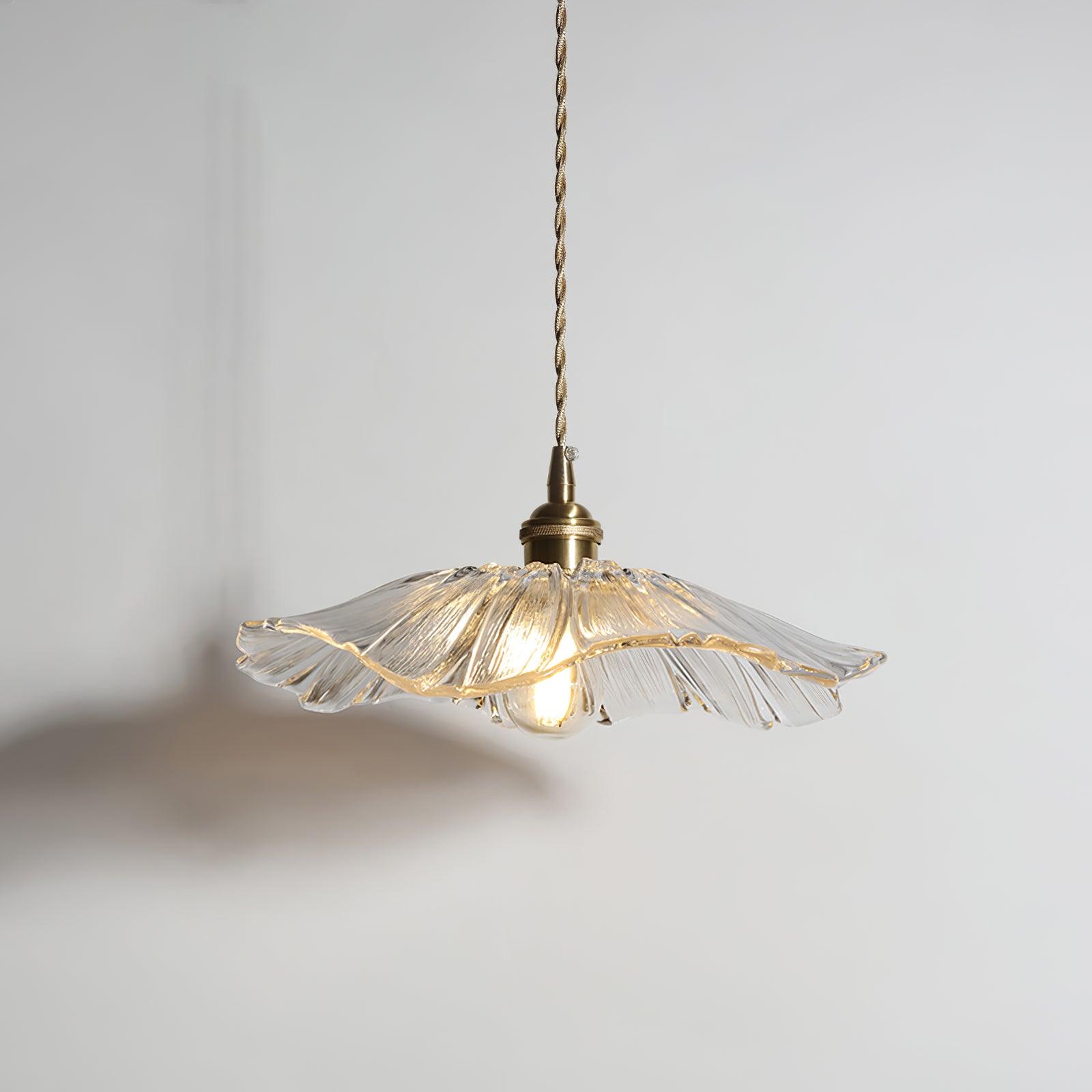 Pendant Light Flower Glass Copper - SONUSX | Elegant