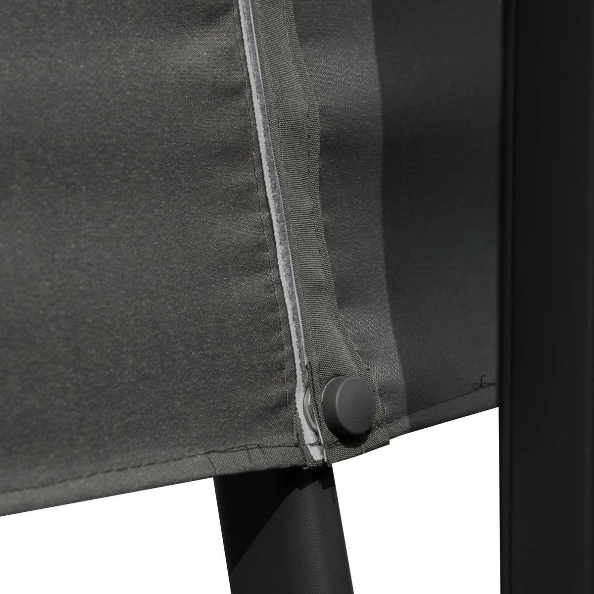 Cantilever Parasol 360° Rotation Angle Adjustment Outdoor Market Garden Umbrella, Dark Grey