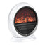 Electric Fireplace - 1500W, White | Cozy Ambiance & Warmth
