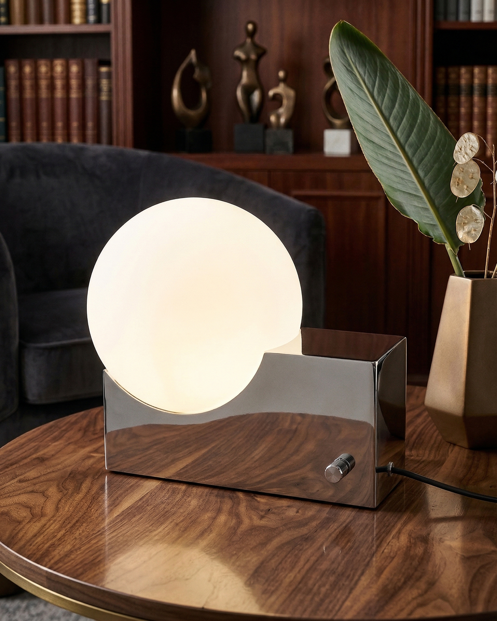 TERO designer table lamp displayed on a designer desk in a Sydney home — DecoHarmonie