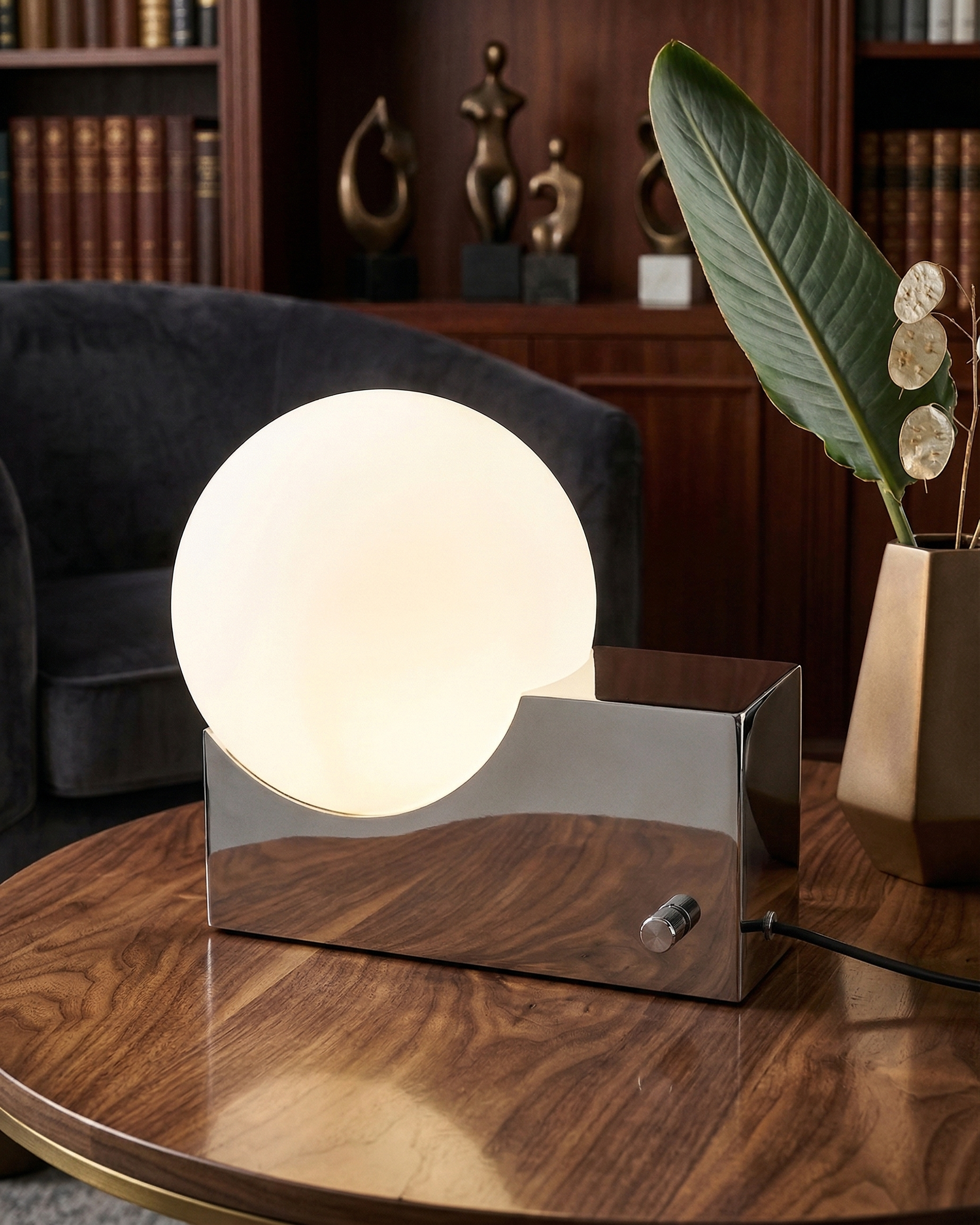 TERO designer table lamp displayed on a designer desk in a Sydney home — DecoHarmonie