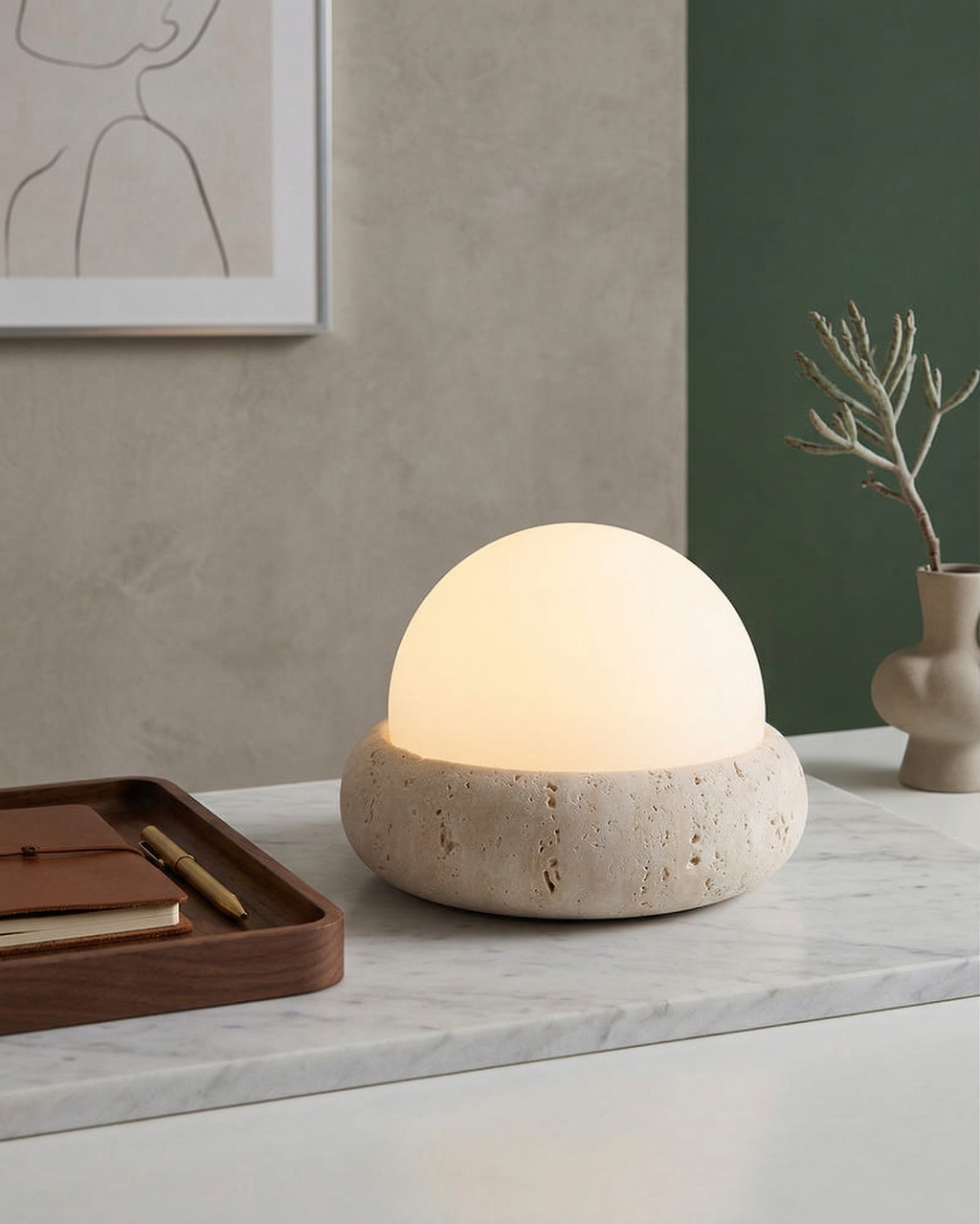 EON cordless designer table lamp styled in a minimalist Australian interior — DecoHarmonie