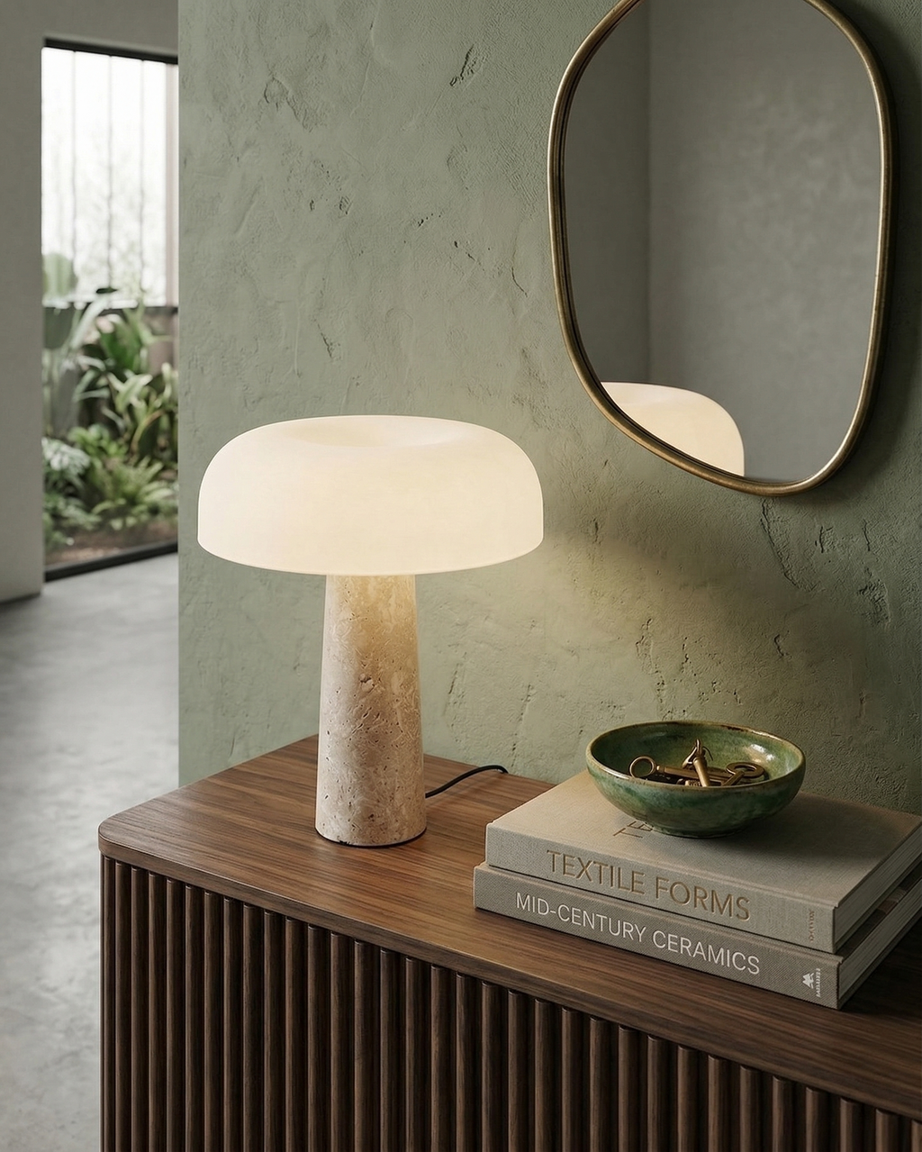 ZENO designer table lamp displayed on a designer desk in a Sydney home — DecoHarmonie