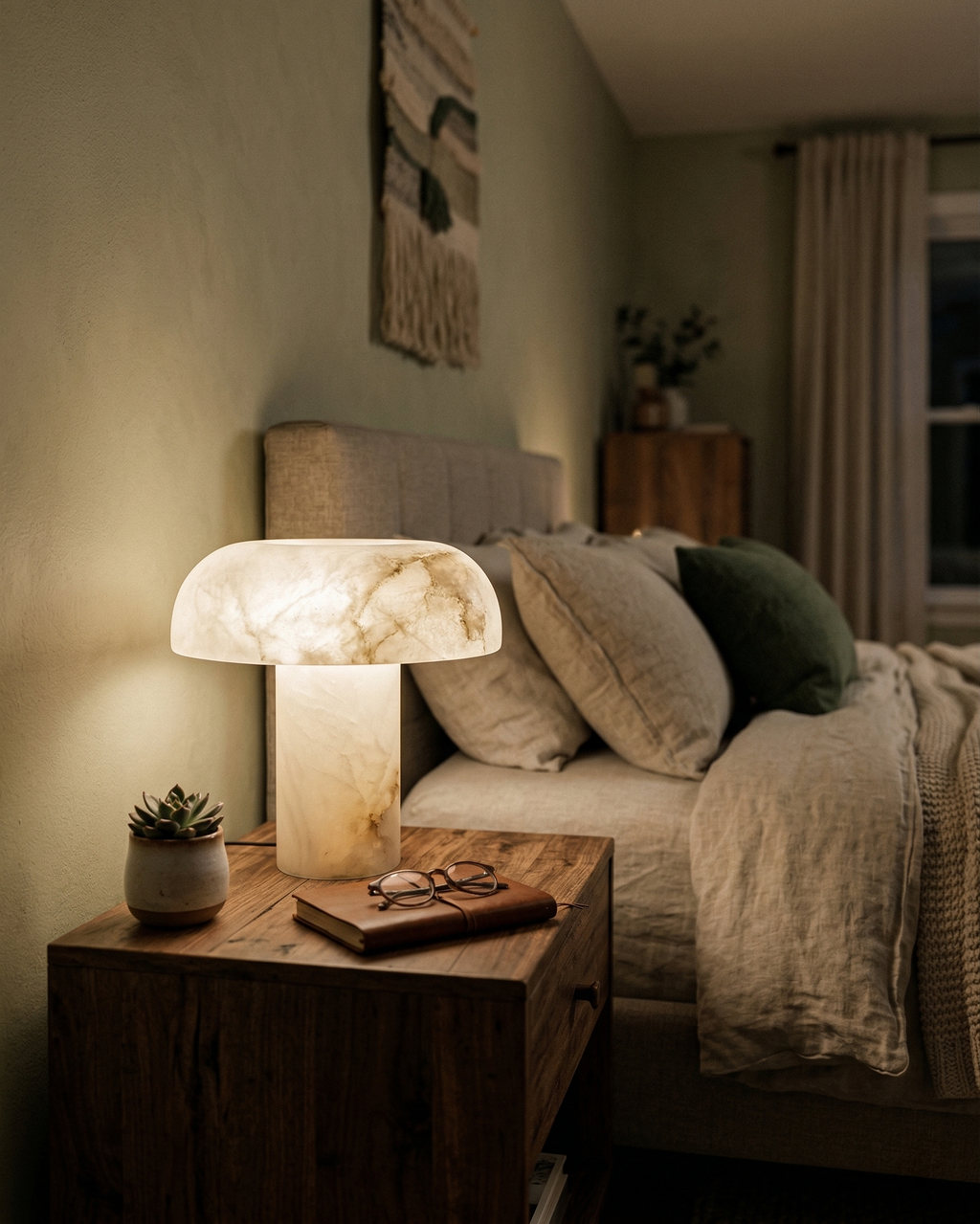 IZO designer table lamp styled in a minimalist Australian interior — DecoHarmonie