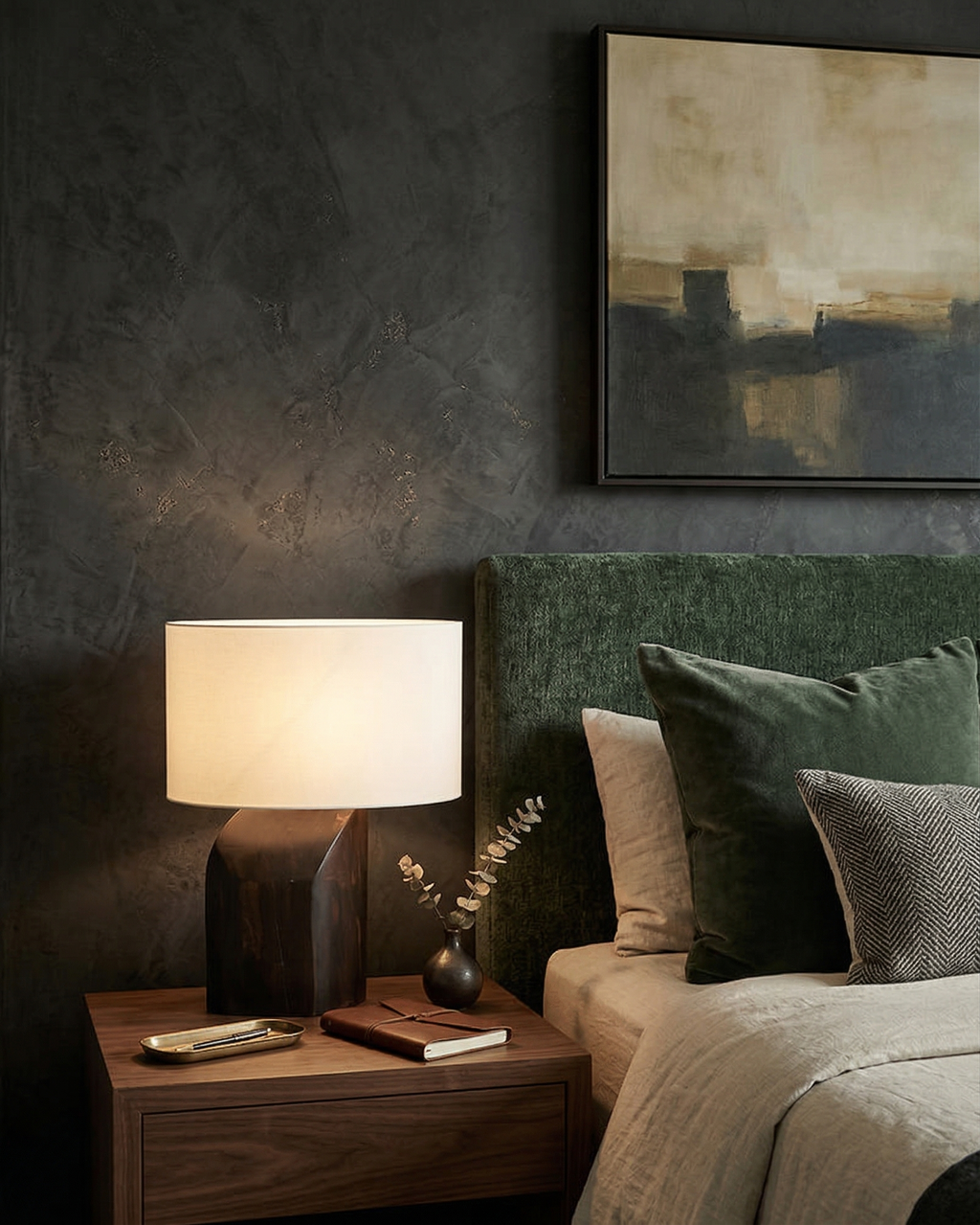 KALLE designer table lamp styled in a minimalist Australian interior — DecoHarmonie