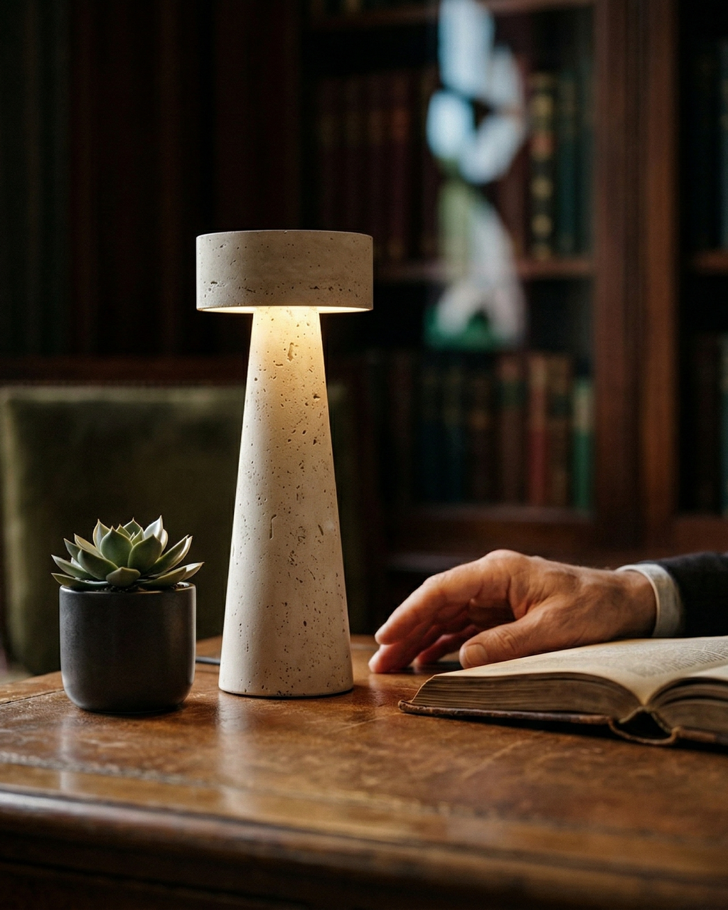 BELLO designer table lamp styled in a minimalist Australian interior — DecoHarmonie