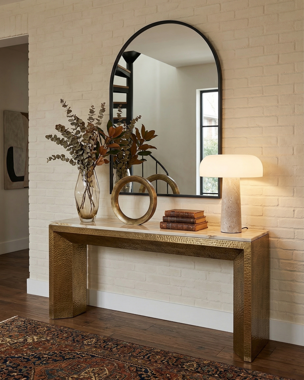 ZENO designer table lamp shown on a bedside table in a modern bedroom — DecoHarmonie