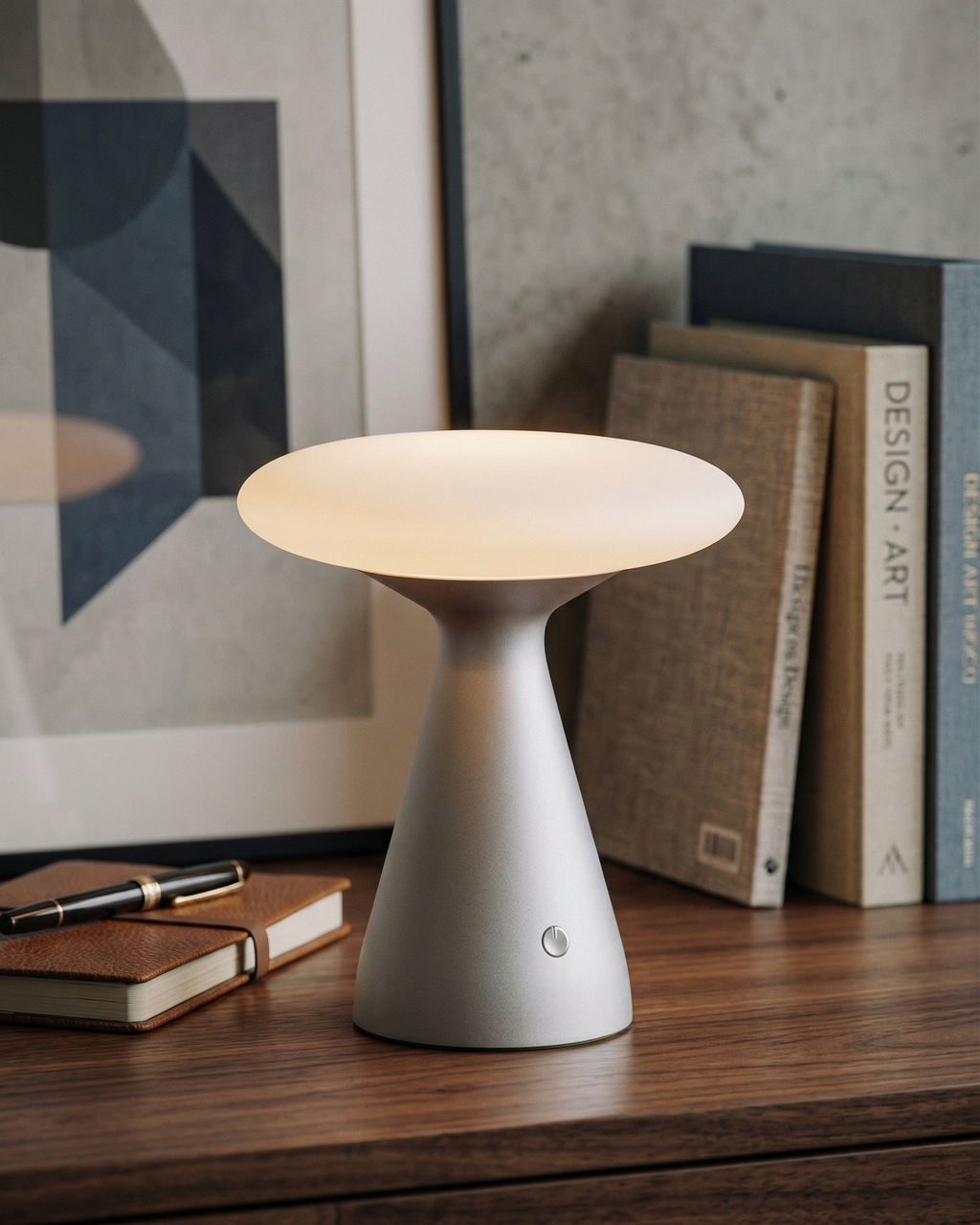 PRISM designer table lamp styled in a minimalist Australian interior — DecoHarmonie