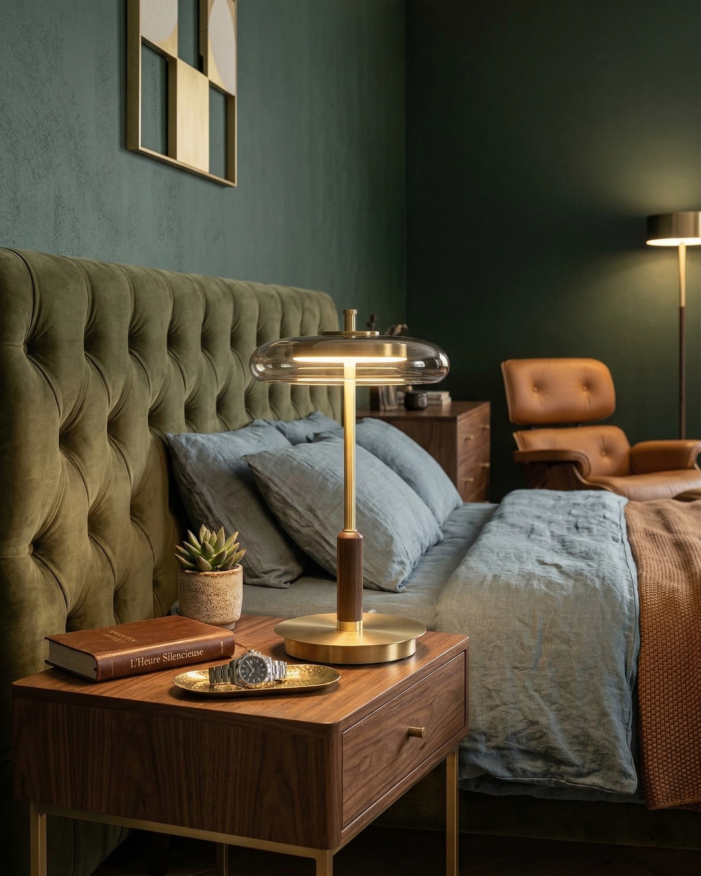 TOCRIS designer table lamp displayed on a designer desk in a Sydney home — DecoHarmonie