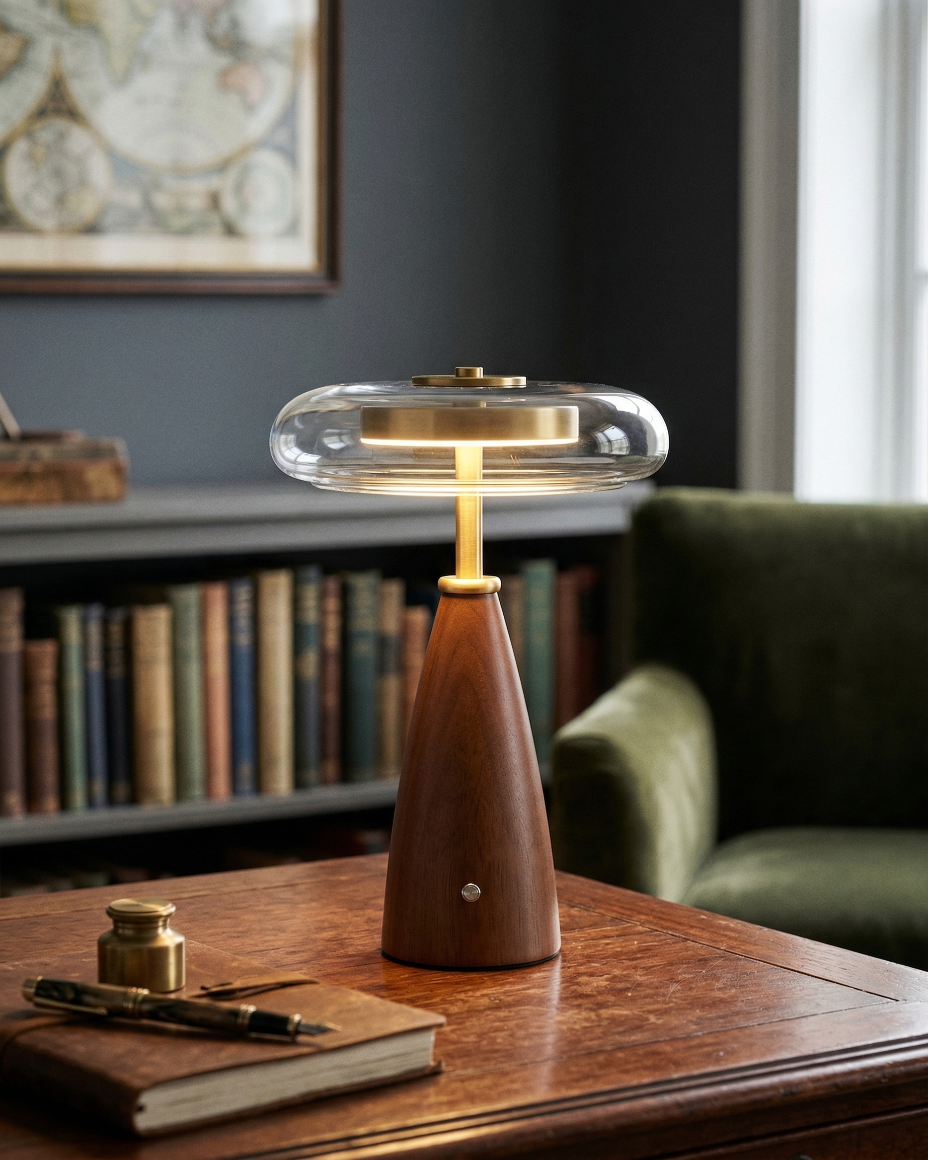 NALU designer table lamp styled in a minimalist Australian interior — DecoHarmonie