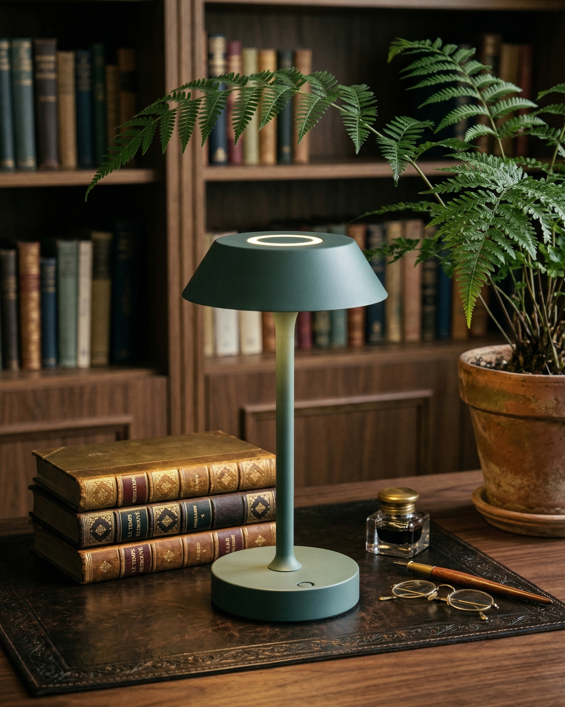 RUVA designer table lamp styled in a minimalist Australian interior — DecoHarmonie