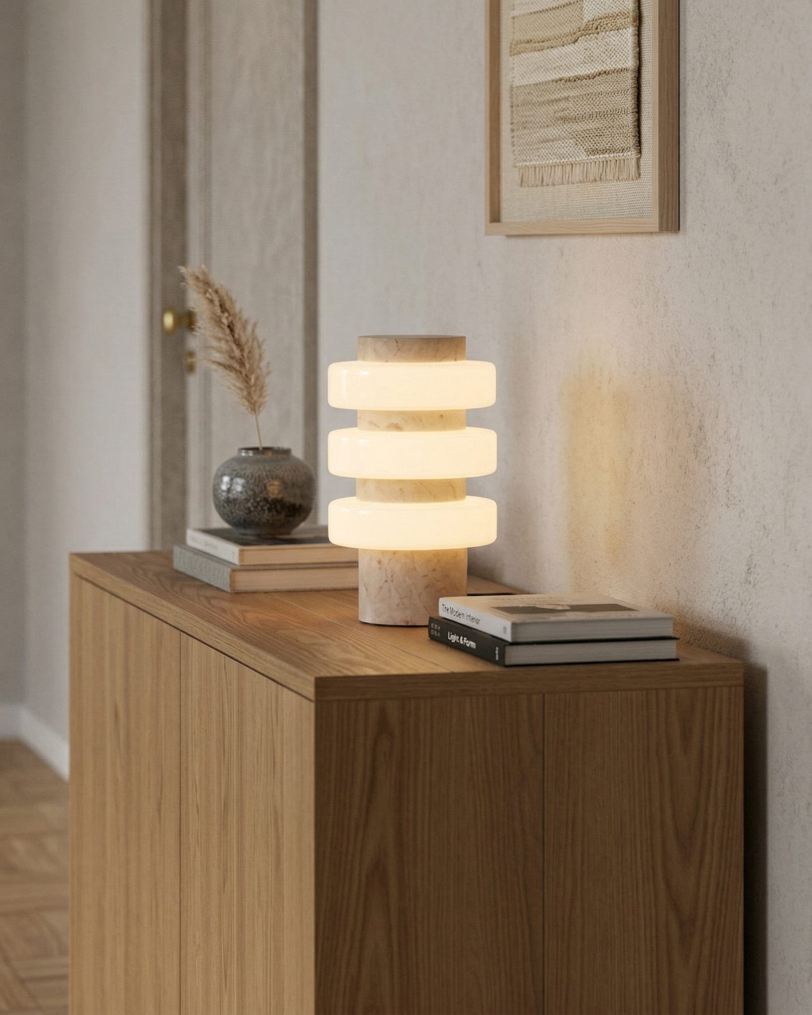 JALA designer table lamp styled in a minimalist Australian interior — DecoHarmonie