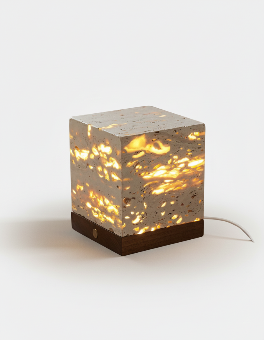 OMA designer table lamp close-up showing premium materials and finish — DecoHarmonie