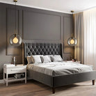 Hailie Modern Round Glass Pendant Light Bedroom Hallway Living Room