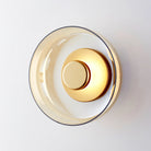 Hailie Modern Round Bowl Glass Wall Light Shades Bedroom Hallway