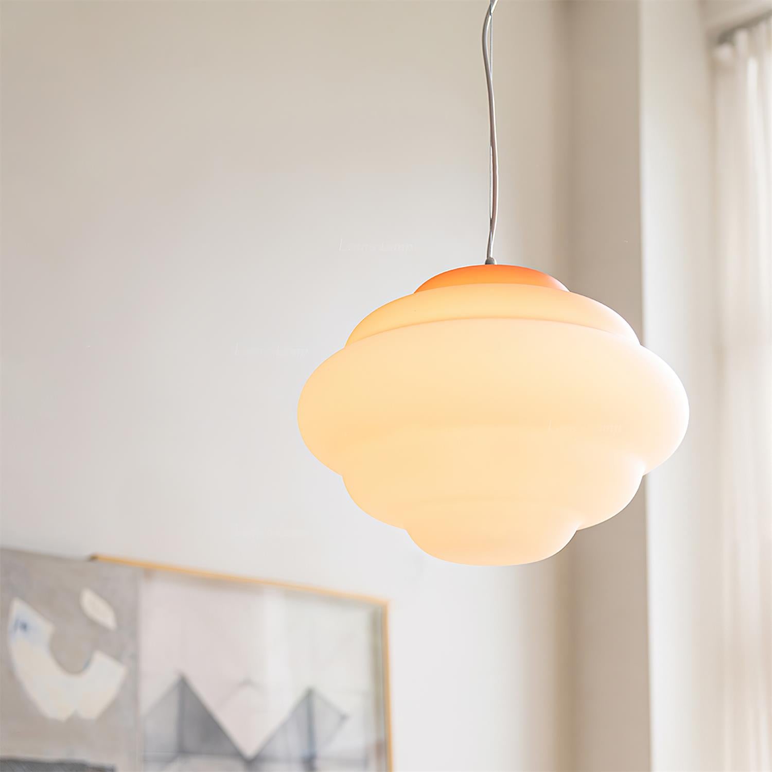 Pendant Light Frosted Glass Gradient - TYRUSX | Serene Lighting