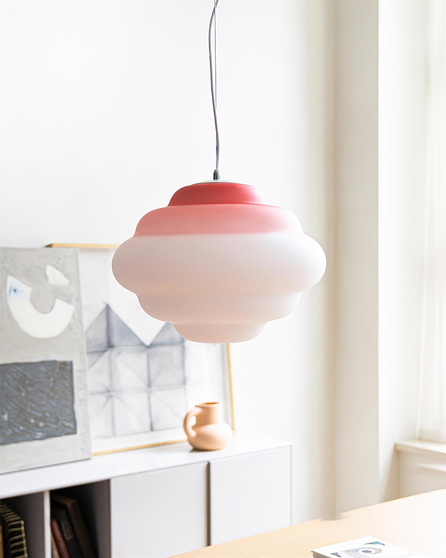Pendant Light Frosted Glass Gradient - TYRUSX | Serene Lighting