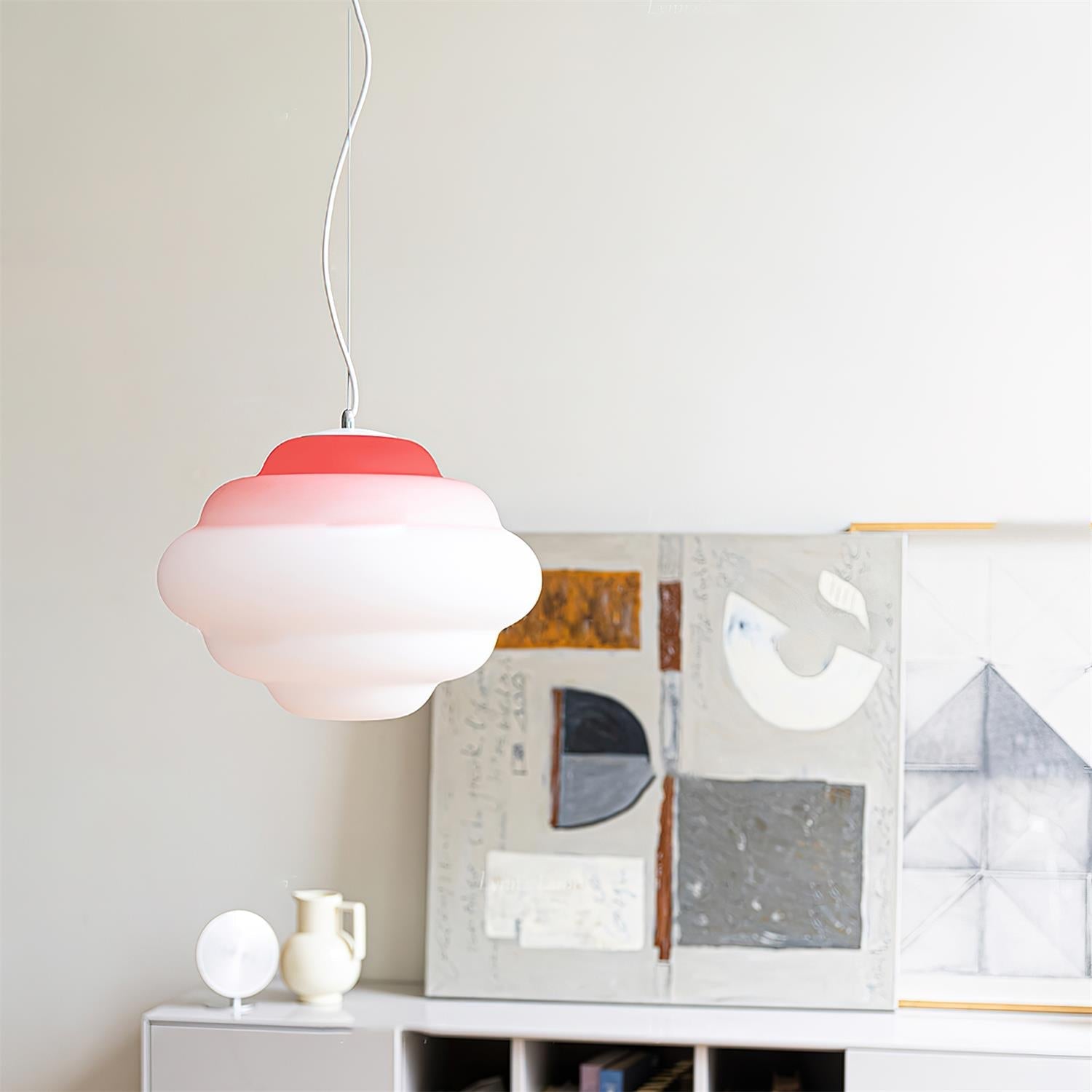 Pendant Light Frosted Glass Gradient - TYRUSX | Serene Lighting