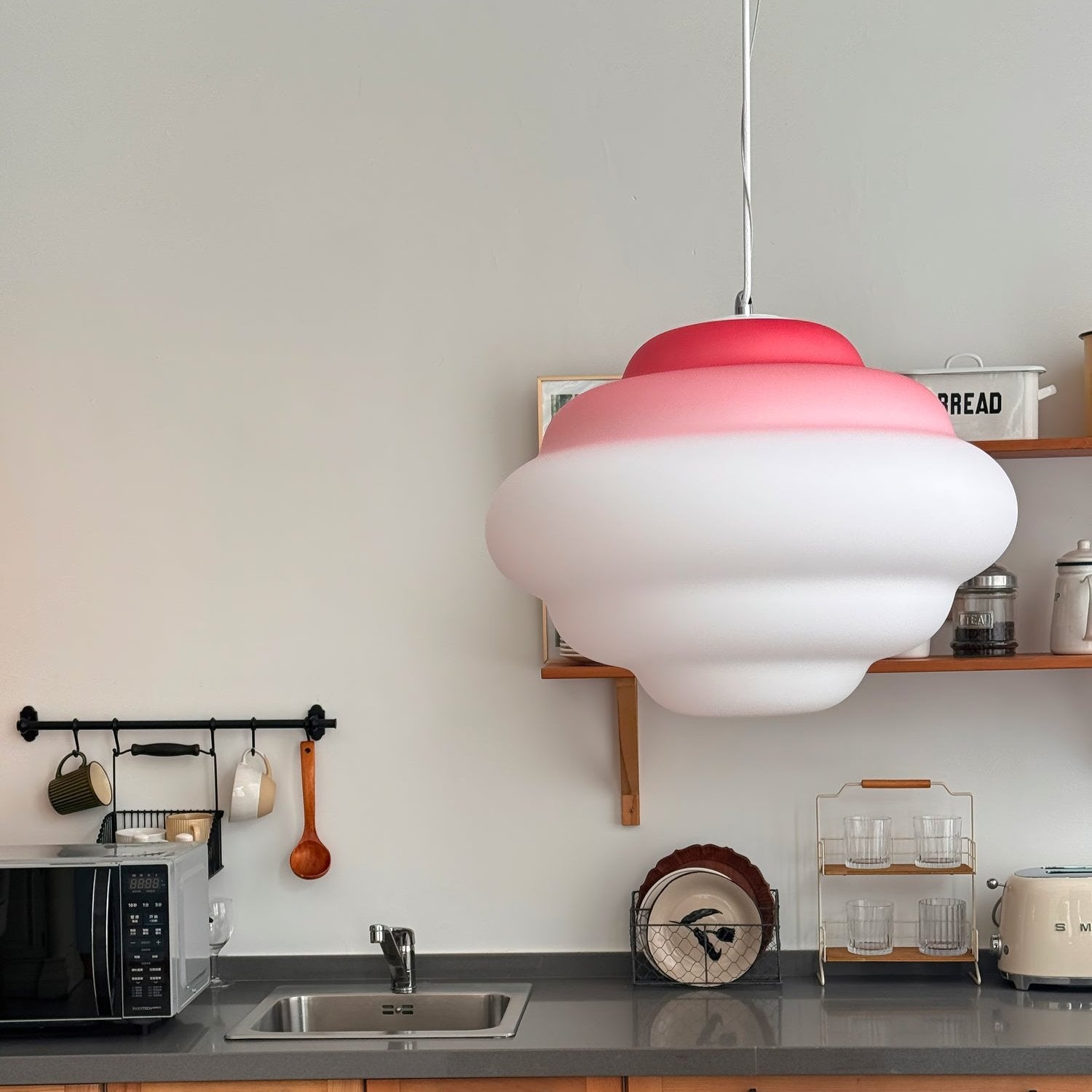 Pendant Light Frosted Glass Gradient - TYRUSX | Serene Lighting