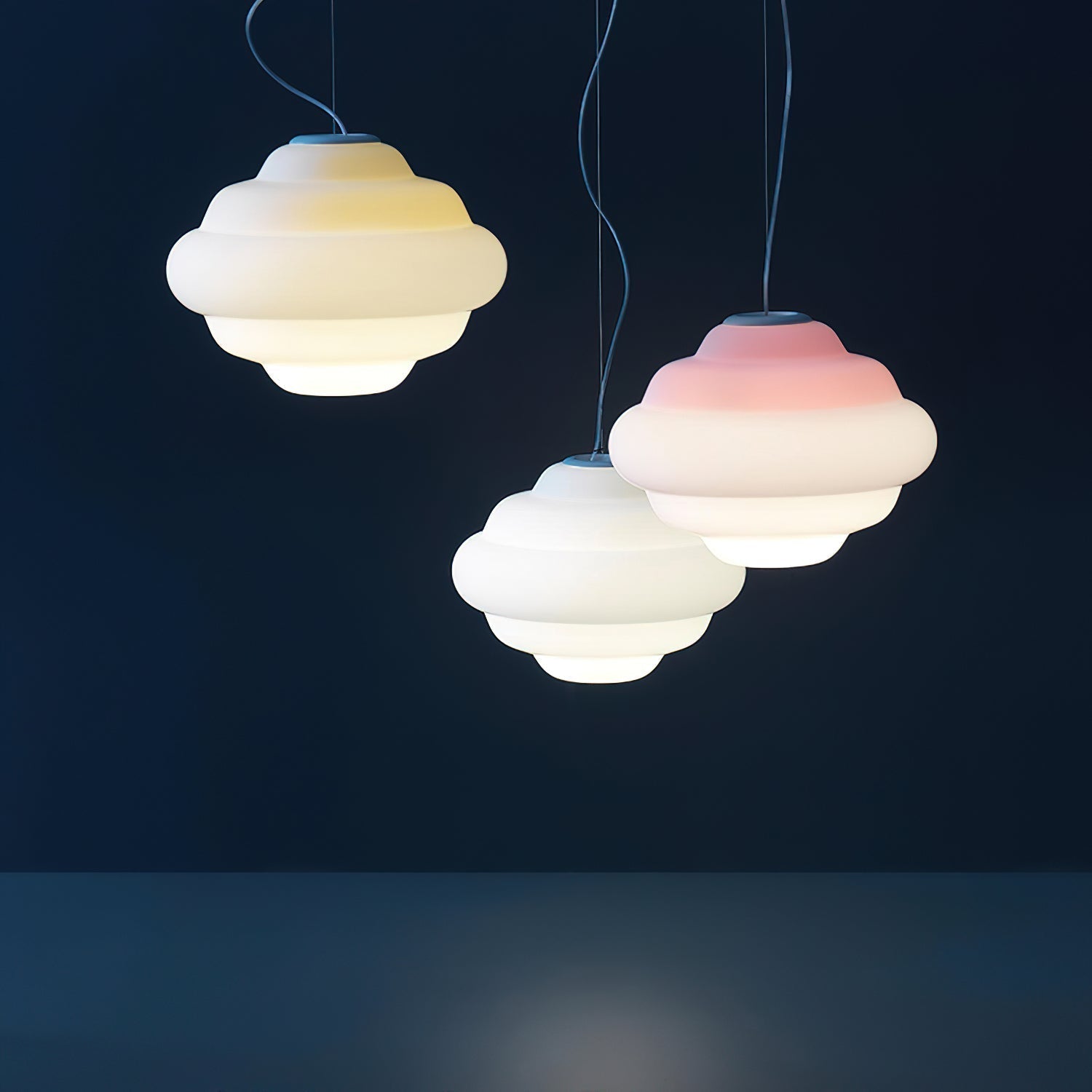 Pendant Light Frosted Glass Gradient - TYRUSX | Serene Lighting
