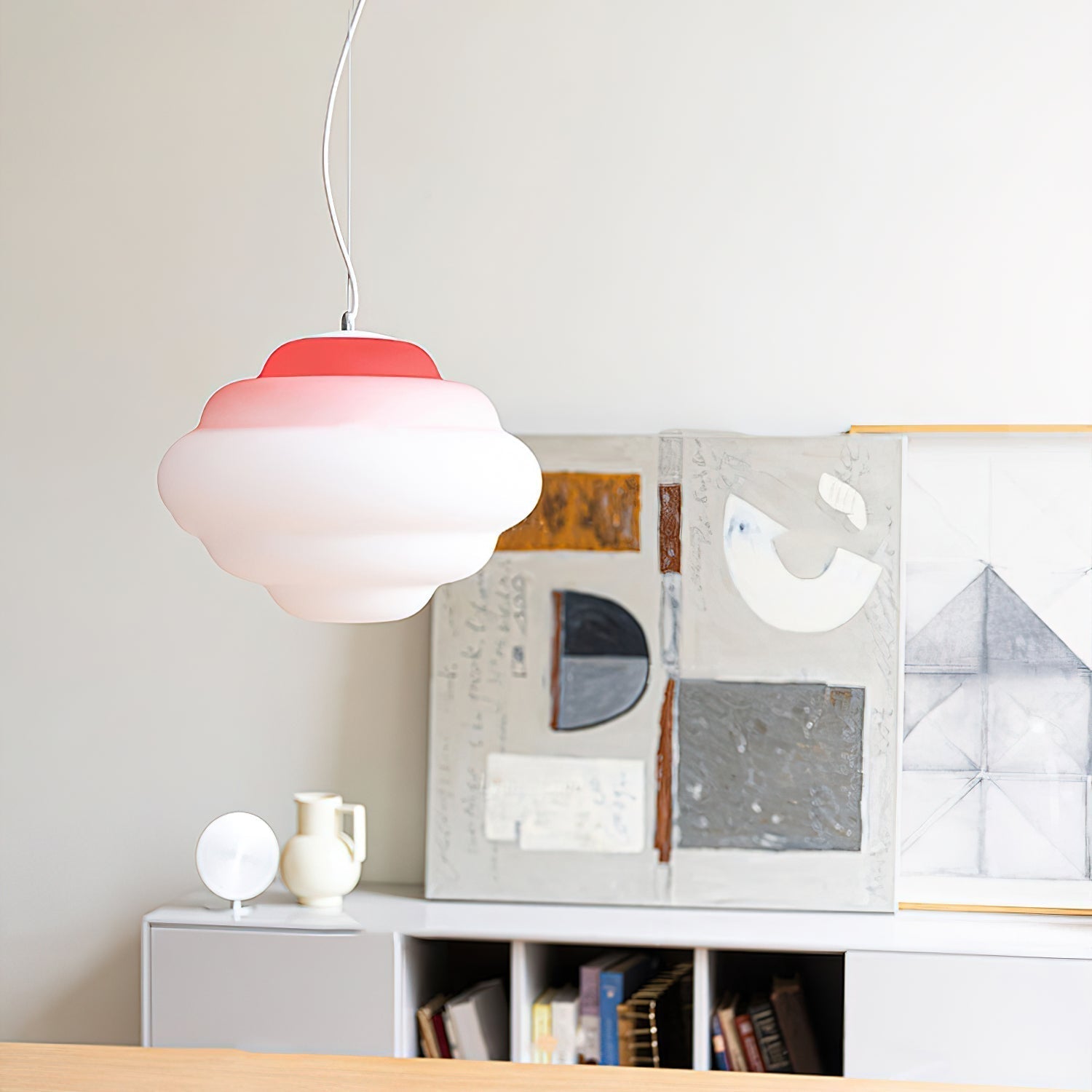Pendant Light Frosted Glass Gradient - TYRUSX | Serene Lighting