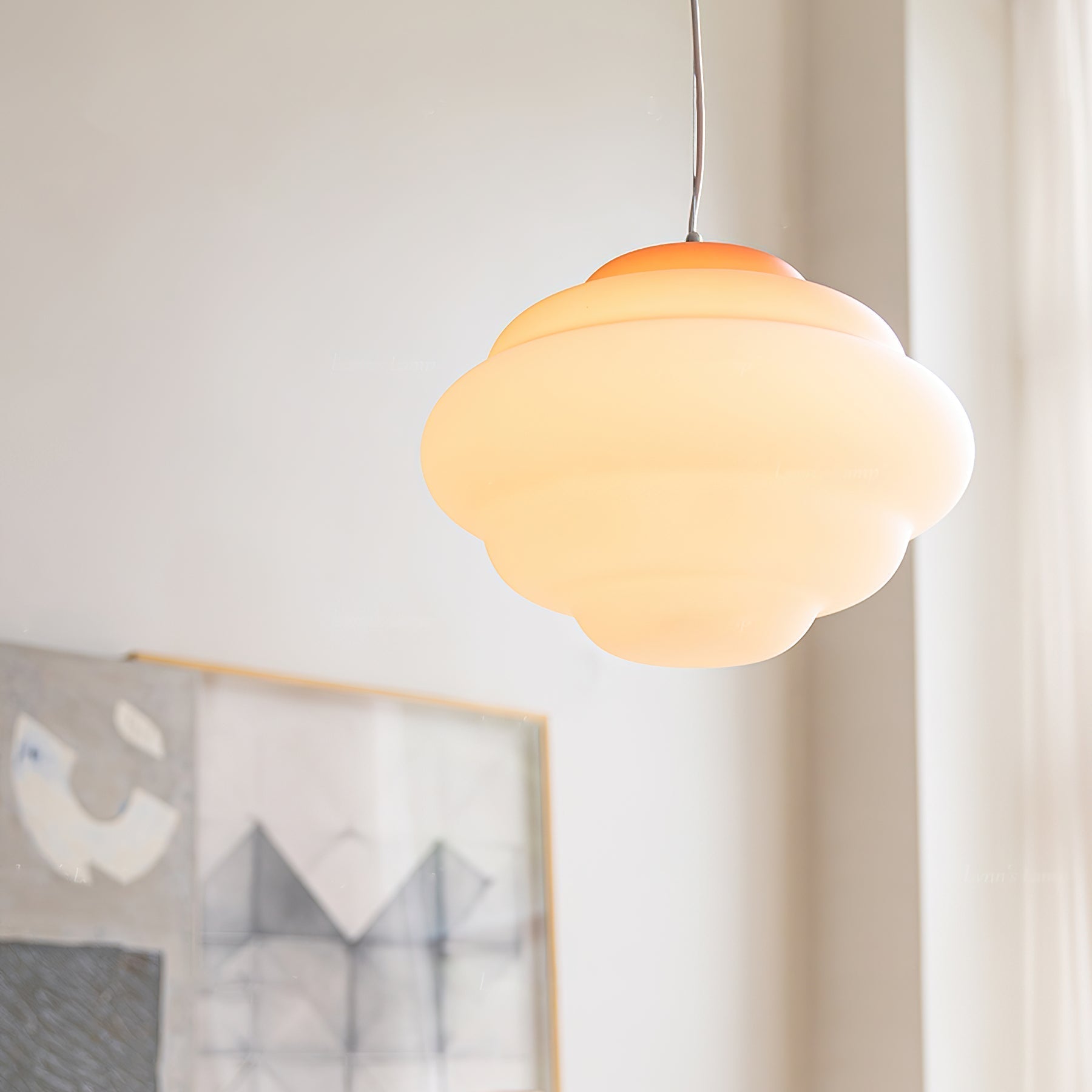 Pendant Light Frosted Glass Gradient - TYRUSX | Serene Lighting